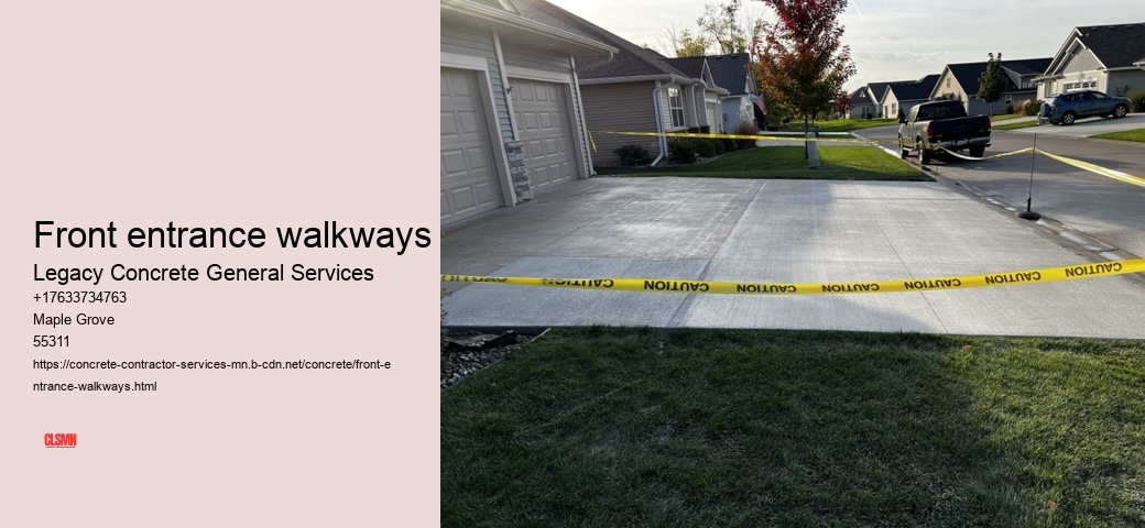 Front entrance walkways
