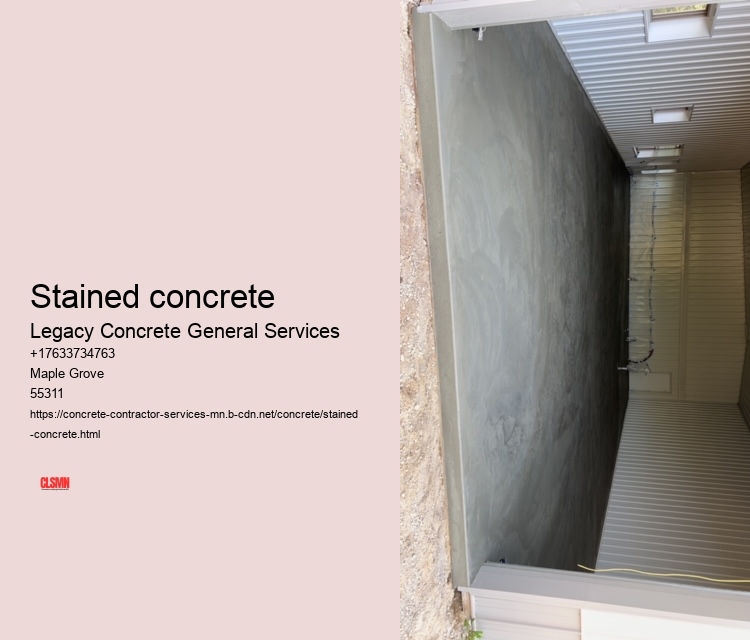 Stained concrete