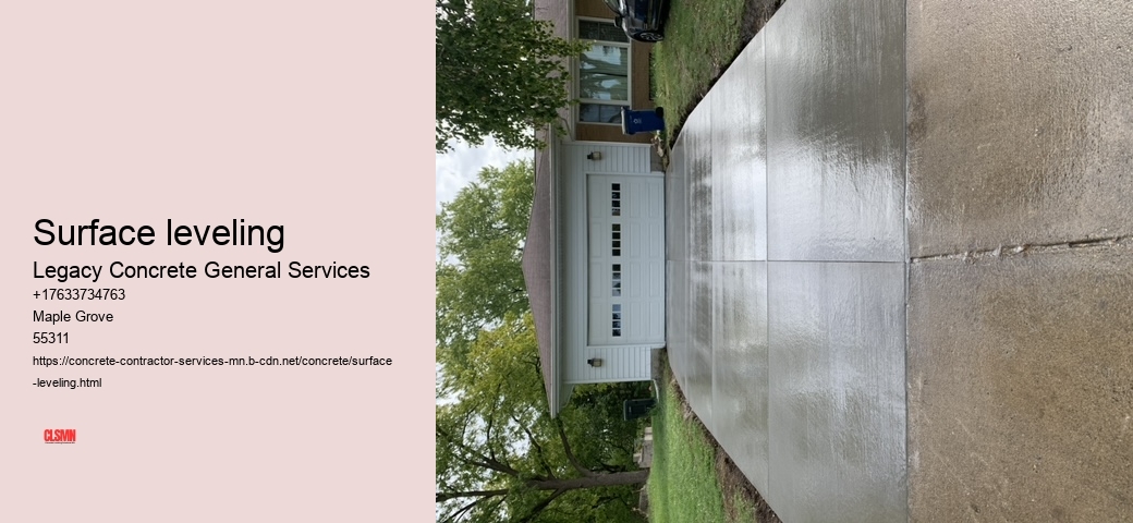 Surface leveling